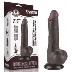 Sliding dildo black 7.5