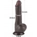 Sliding dildo black 7.5